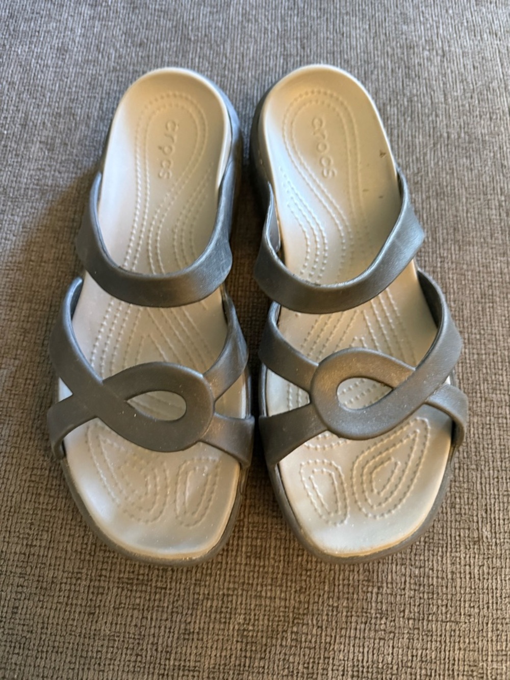 CROCS Black Slide Sandals with